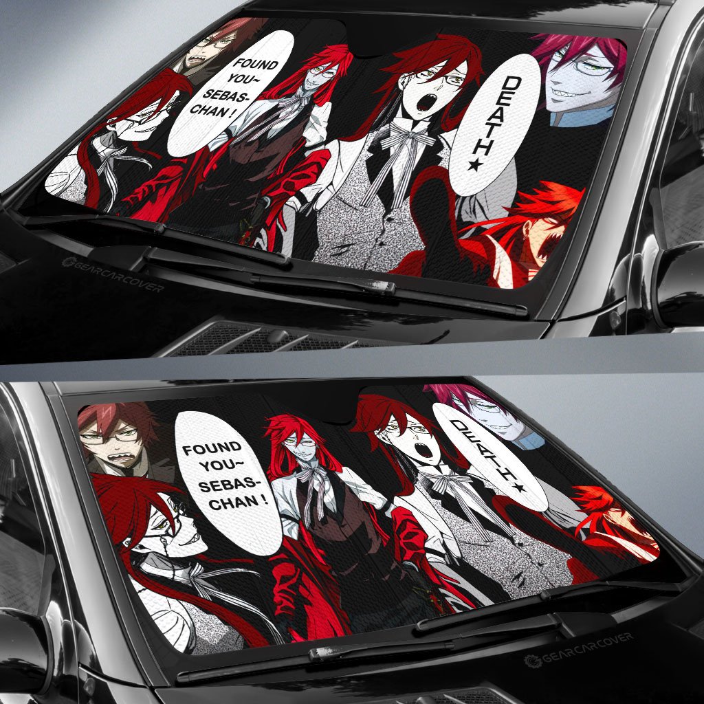 Grell Sutcliff Car Sunshade Custom Black Butler Car Accessories - Gearcarcover - 2