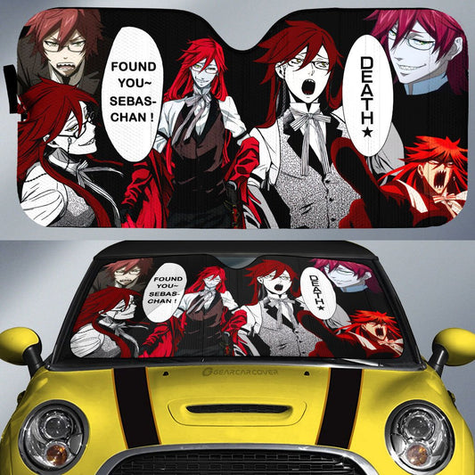 Grell Sutcliff Car Sunshade Custom Black Butler Car Accessories - Gearcarcover - 1