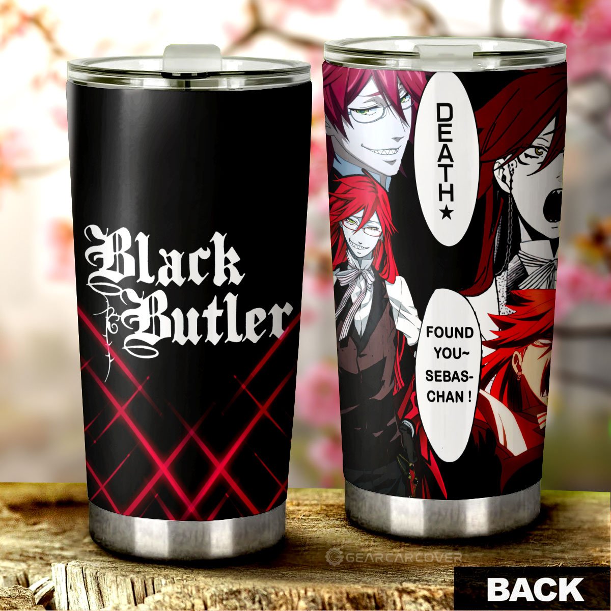 Grell Sutcliff Tumbler Cup Custom Black Butler Car Accessories - Gearcarcover - 1