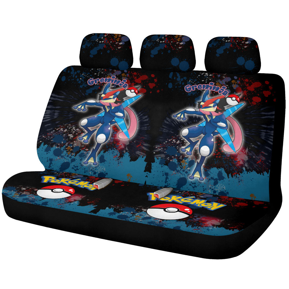 Greninja Car Back Seat Covers Custom Tie Dye Style Anime Car Accessories - Gearcarcover - 1