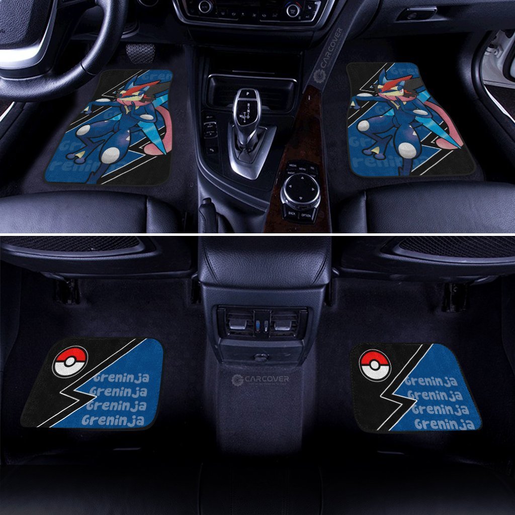Greninja Car Floor Mats Custom Anime Car Interior Accessories - Gearcarcover - 2