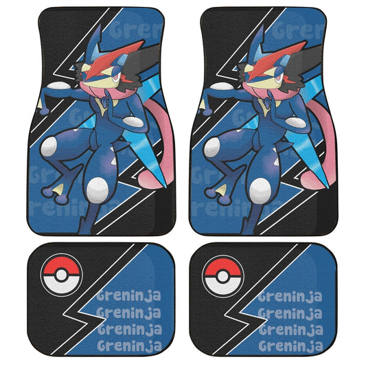 Greninja Car Floor Mats Custom Anime Car Interior Accessories - Gearcarcover - 1