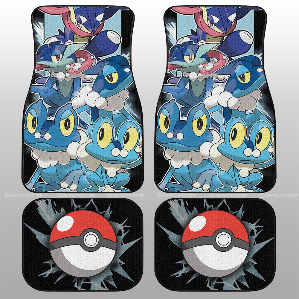 Greninja Car Floor Mats Custom Car Accessories For Fans - Gearcarcover - 1