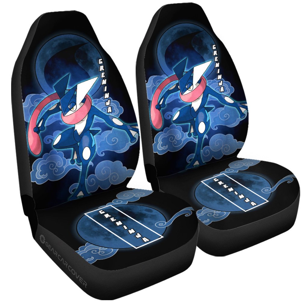 Greninja Car Seat Covers Custom Anime Car Accessories For Anime Fans - Gearcarcover - 3