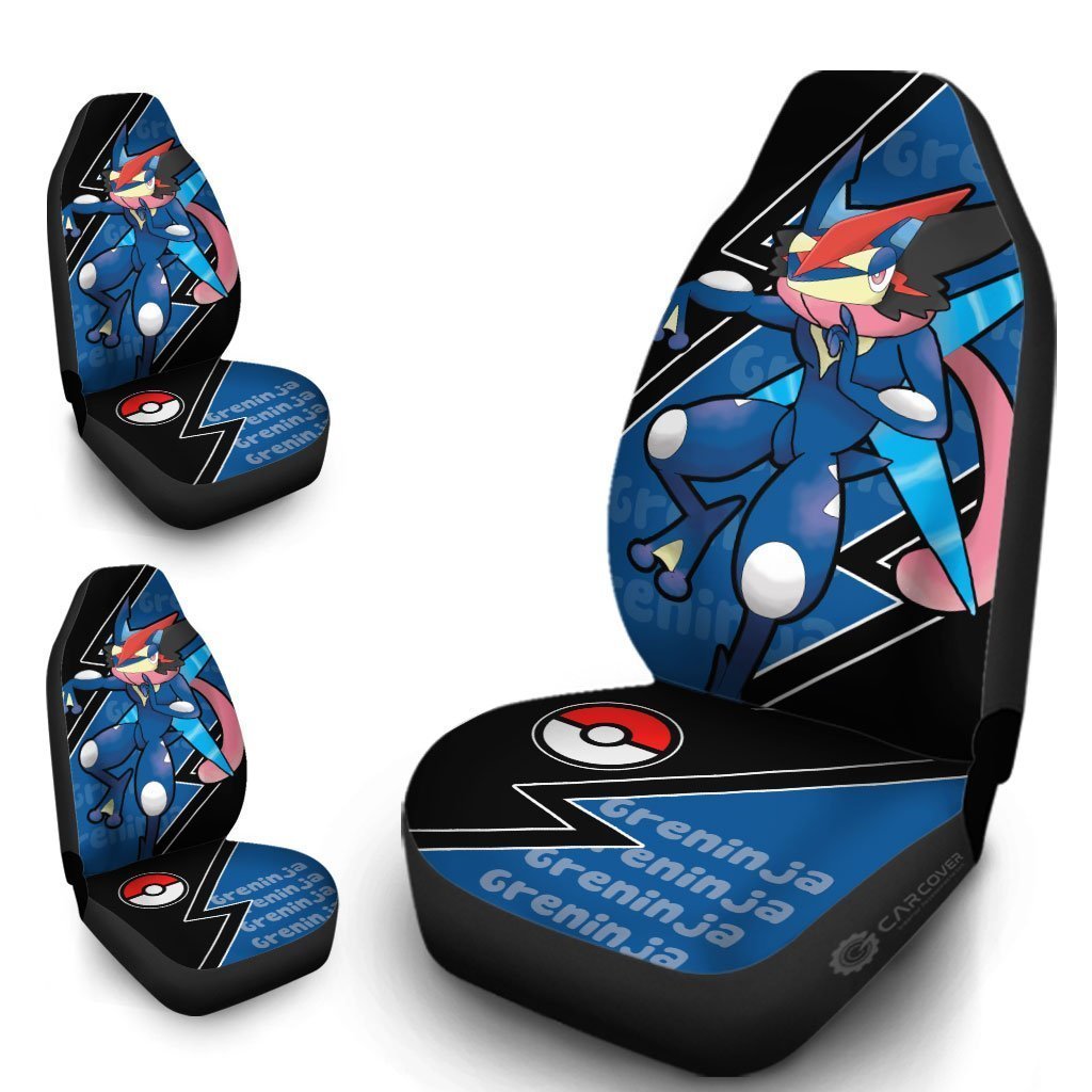 Greninja Car Seat Covers Custom Anime Car Accessories - Gearcarcover - 4