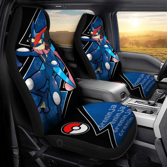 Greninja Car Seat Covers Custom Anime Car Accessories - Gearcarcover - 1