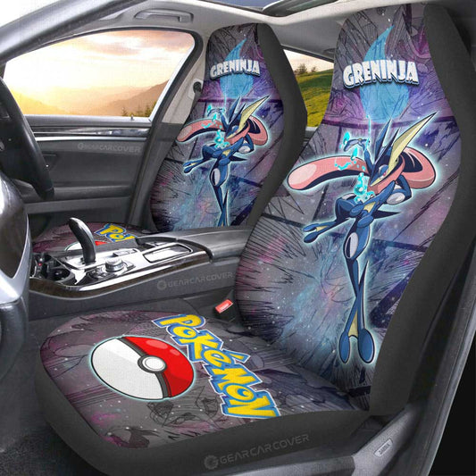 Greninja Car Seat Covers Custom Anime Galaxy Manga Style - Gearcarcover - 2