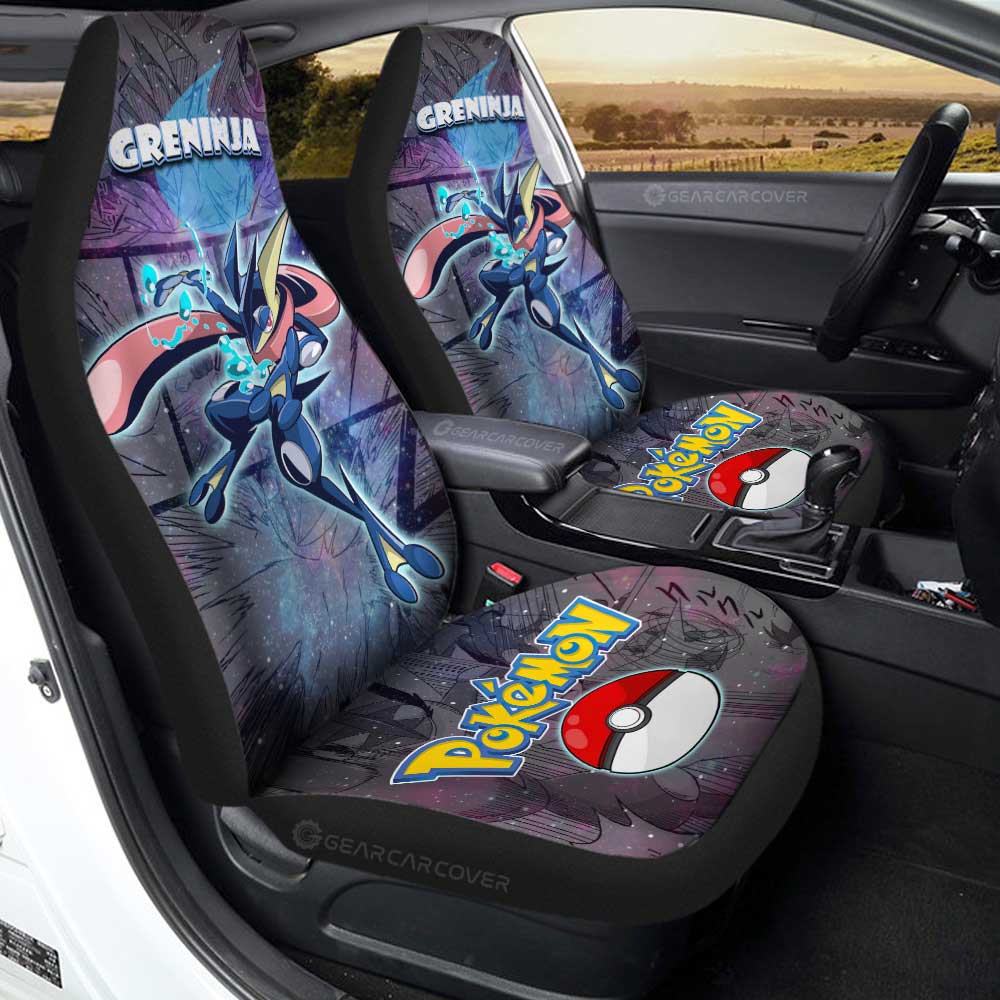 Greninja Car Seat Covers Custom Anime Galaxy Manga Style - Gearcarcover - 1