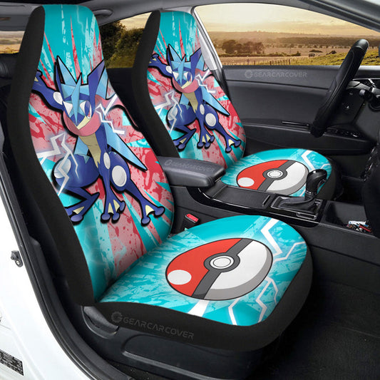 Greninja Car Seat Covers Custom Car Accessories For Fans - Gearcarcover - 2