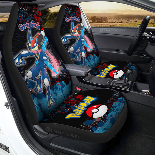 Greninja Car Seat Covers Custom Tie Dye Style Anime Car Accessories - Gearcarcover - 1