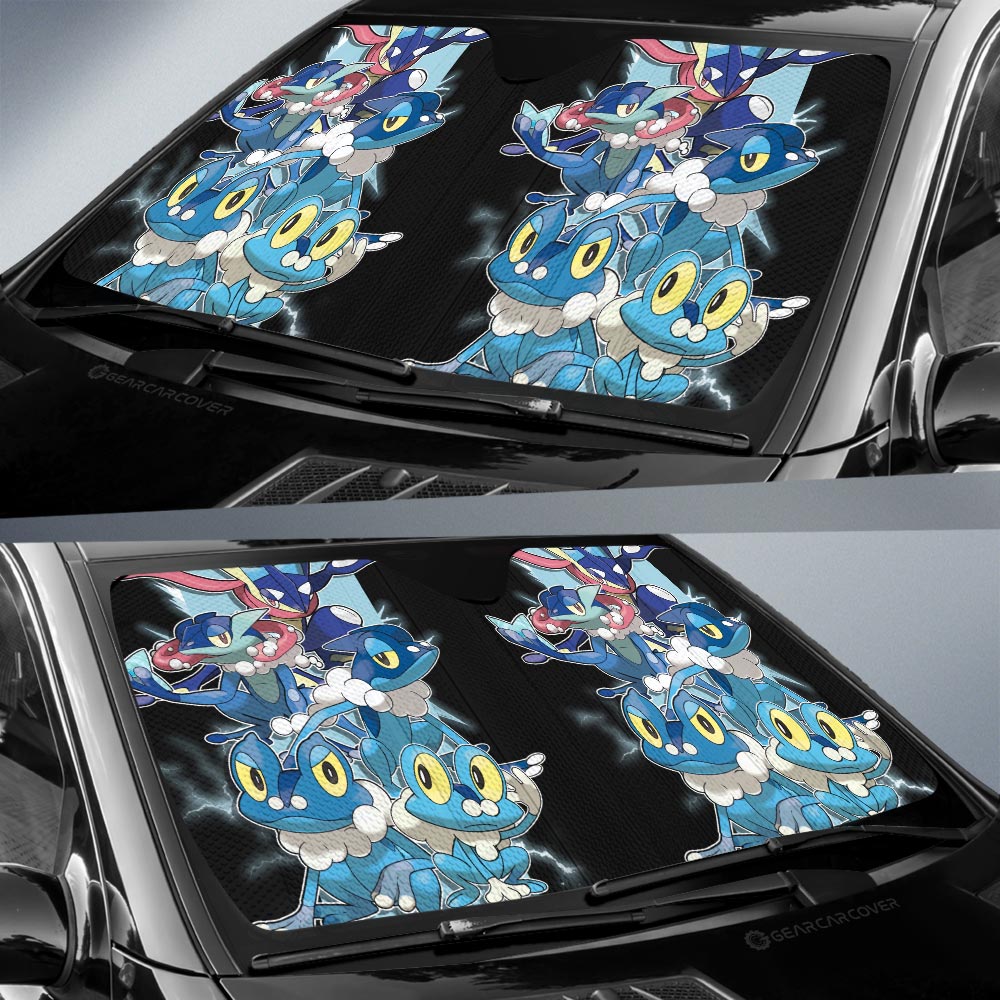 Greninja Car Sunshade Custom Car Accessories For Fans - Gearcarcover - 2
