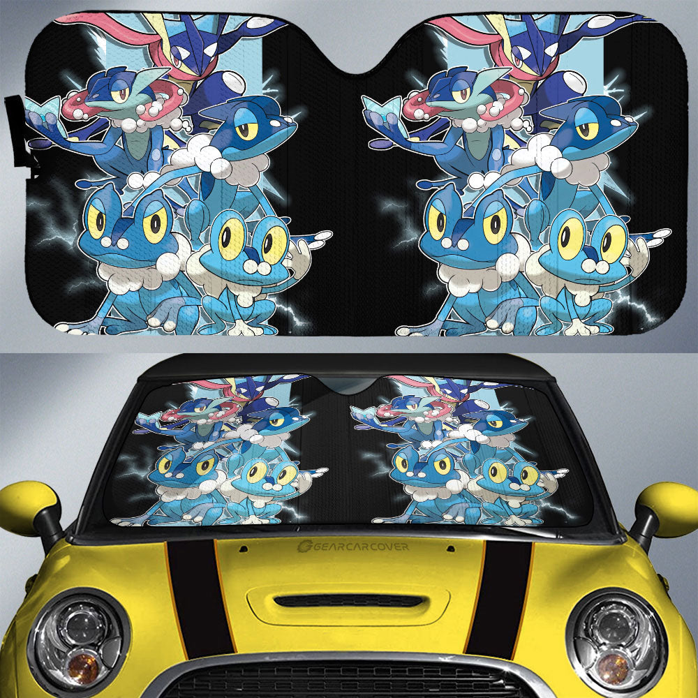 Greninja Car Sunshade Custom Car Accessories For Fans - Gearcarcover - 1