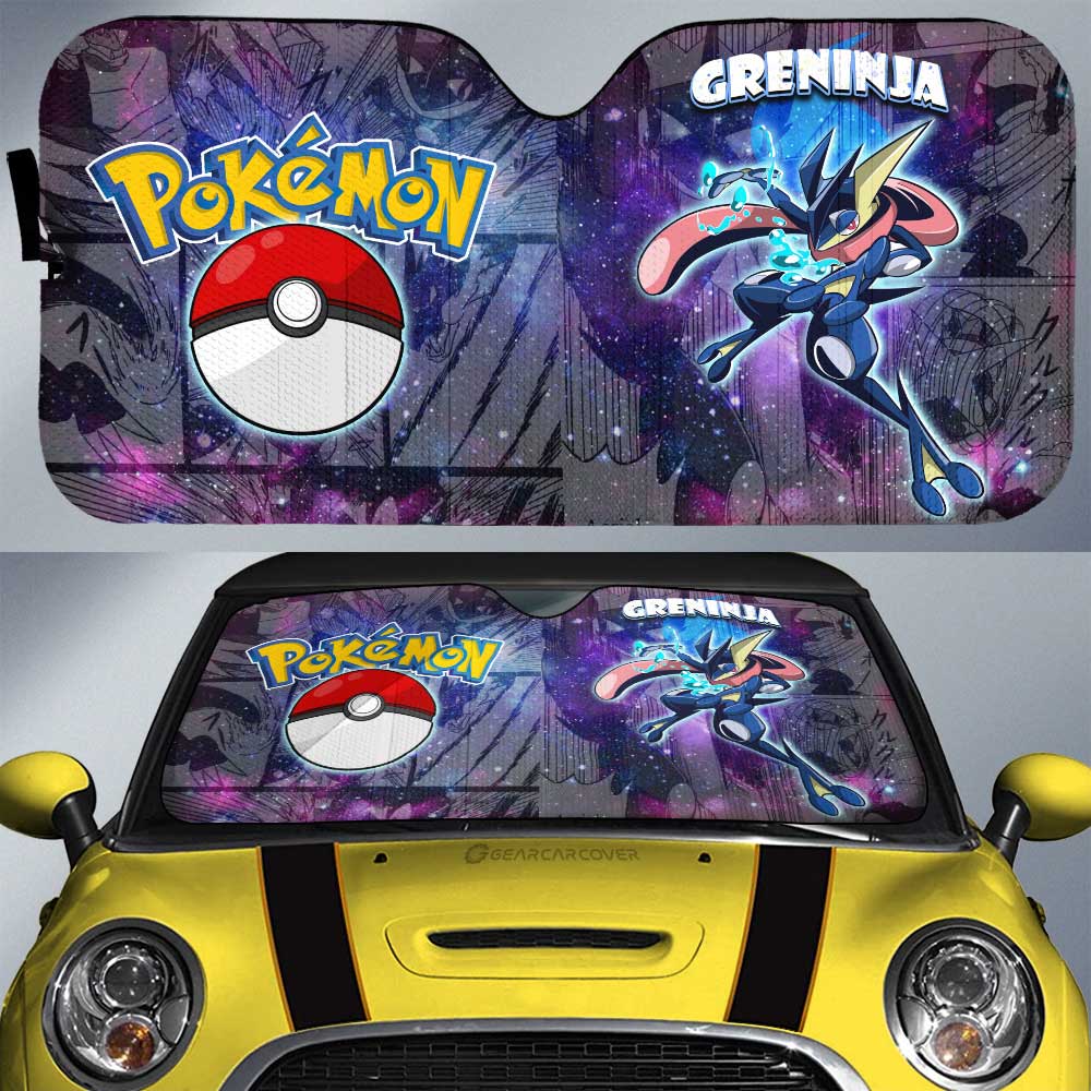 Greninja Car Sunshade Custom Galaxy Manga Style - Gearcarcover - 1