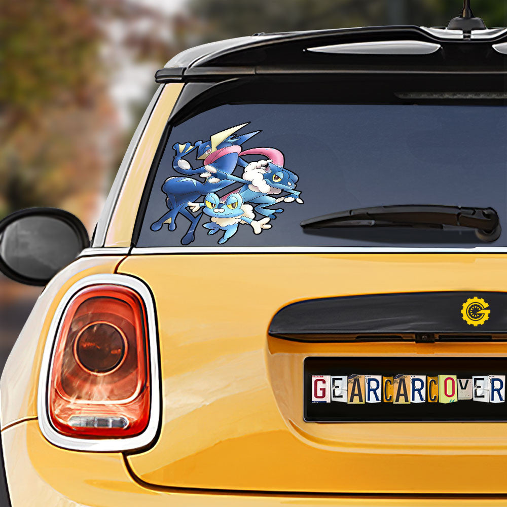 Greninja Evolution Car Sticker Custom Anime - Gearcarcover - 1