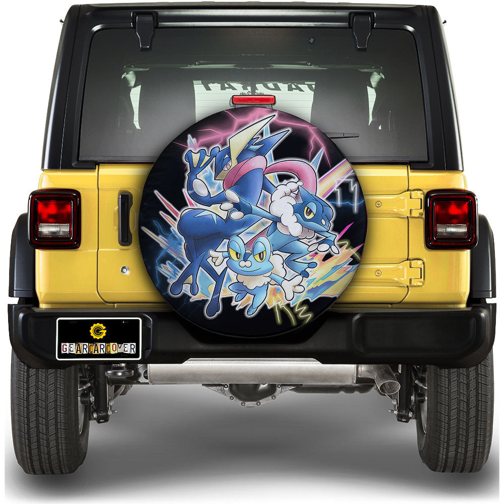 Greninja Evolution Spare Tire Cover Custom - Gearcarcover - 1