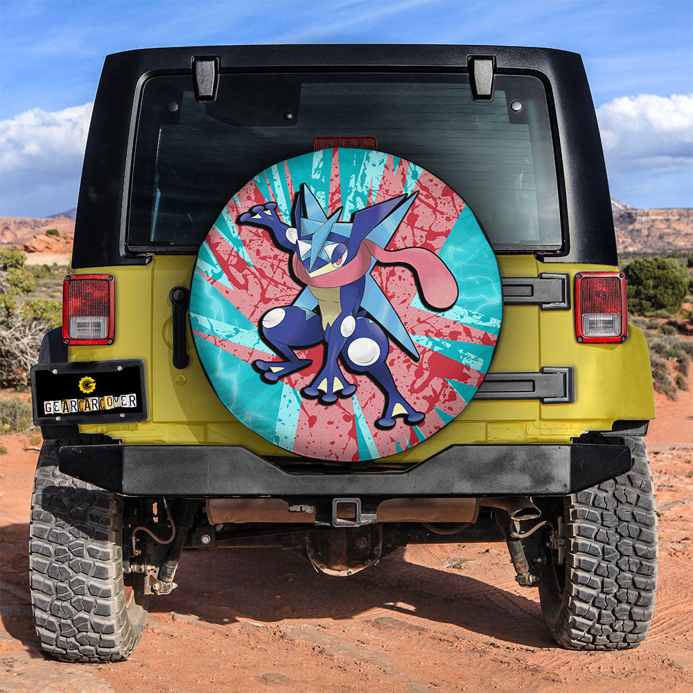 Greninja Spare Tire Cover Custom Anime For Fans - Gearcarcover - 2