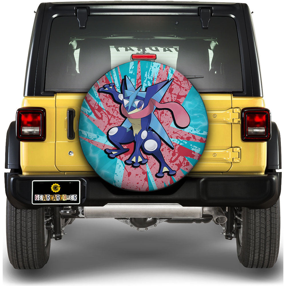 Greninja Spare Tire Cover Custom For Fans - Gearcarcover - 1