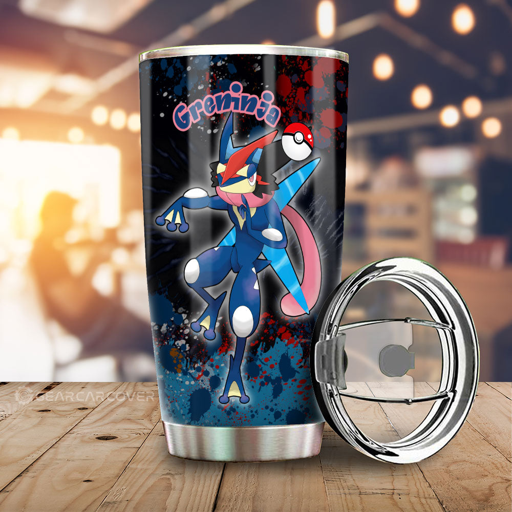 Greninja Tumbler Cup Custom Tie Dye Style Anime Car Accessories - Gearcarcover - 1