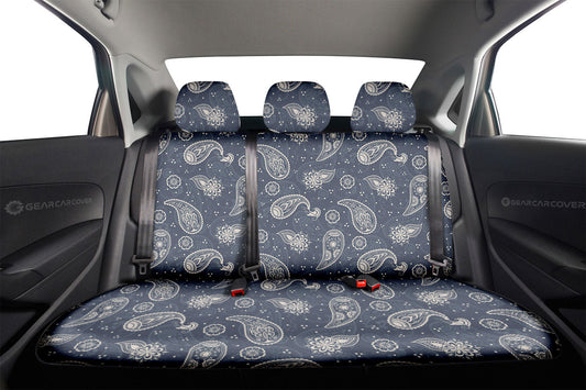 Grey Paisley Pattern Car Back Seat Covers Custom Car Accessories - Gearcarcover - 2