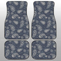 Grey Paisley Pattern Car Floor Mats Custom Car Accessories - Gearcarcover - 1