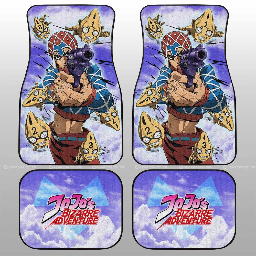 Guido Mista Car Floor Mats Custom Bizarre Adventures - Gearcarcover - 1