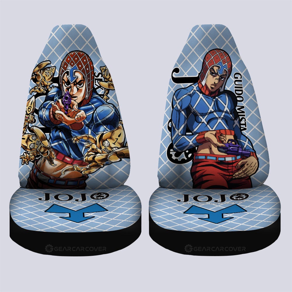Guido Mista Car Seat Covers Custom Bizarre Adventure Car Accessories - Gearcarcover - 4