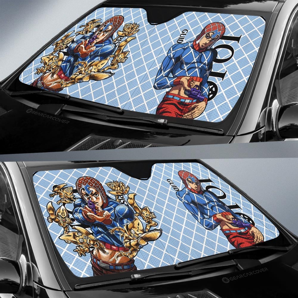 Guido Mista Car Sunshade Custom Bizarre Adventure Car Accessories - Gearcarcover - 2