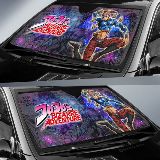 Guido Mista Car Sunshade Custom JJBA Car Accessories Galaxy Style - Gearcarcover - 2