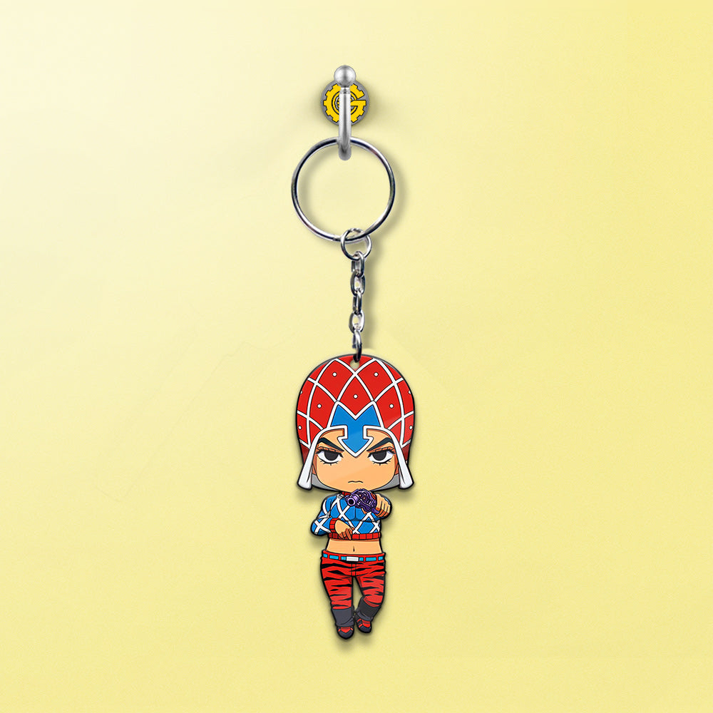 Guido Mista Keychain Custom Bizarre Adventure Car Accessories - Gearcarcover - 2