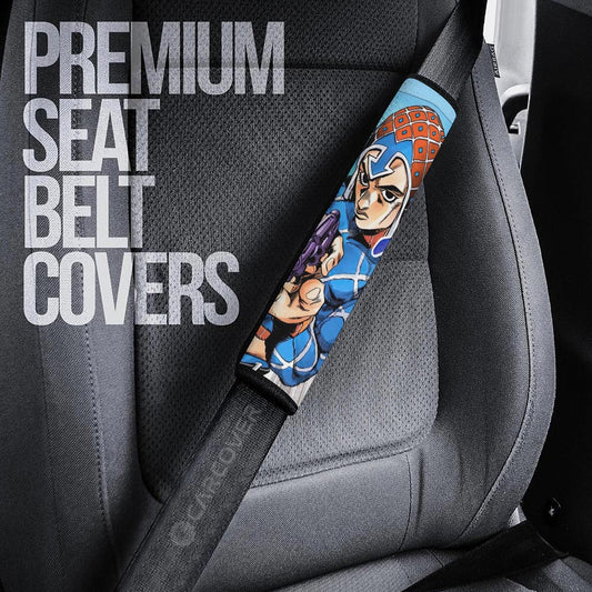 Guido Mista Seat Belt Covers Custom Bizarre Adventure Car Accessories - Gearcarcover - 2