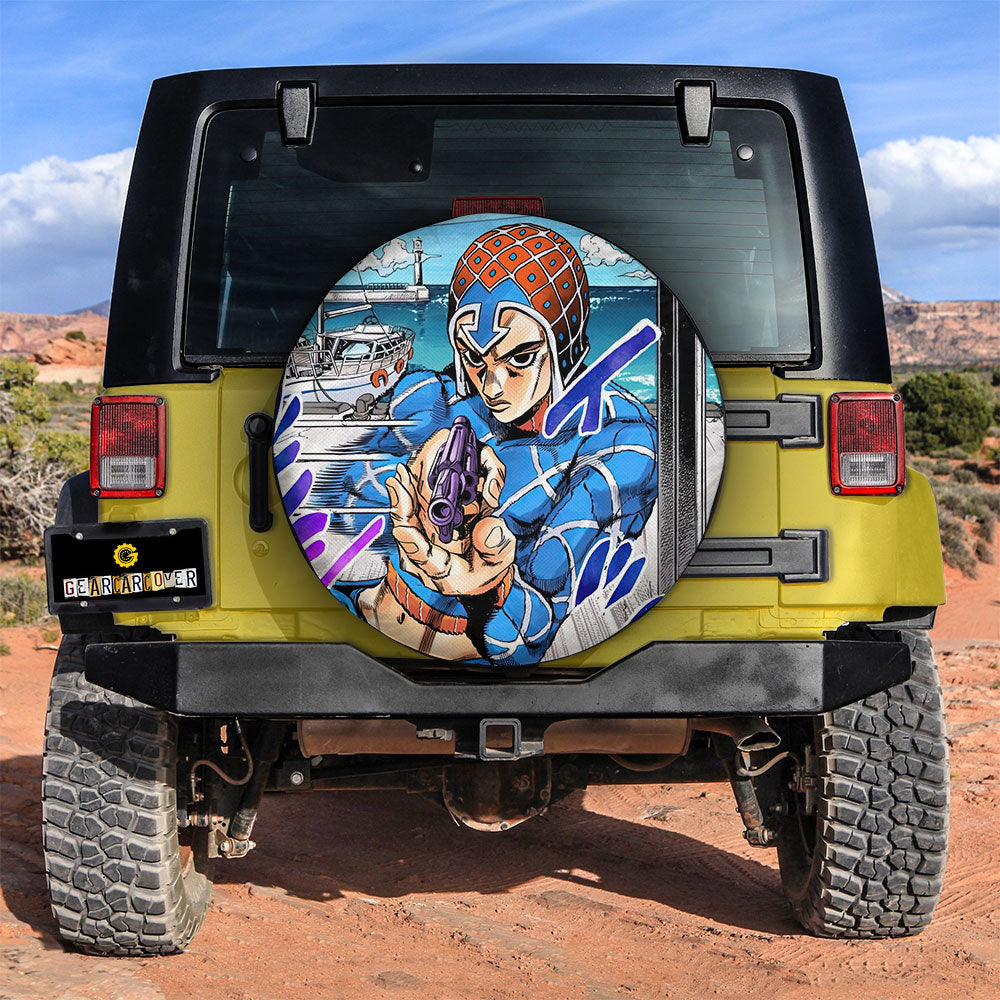 Guido Mista Spare Tire Covers Custom Bizarre Adventure Car Accessories - Gearcarcover - 3