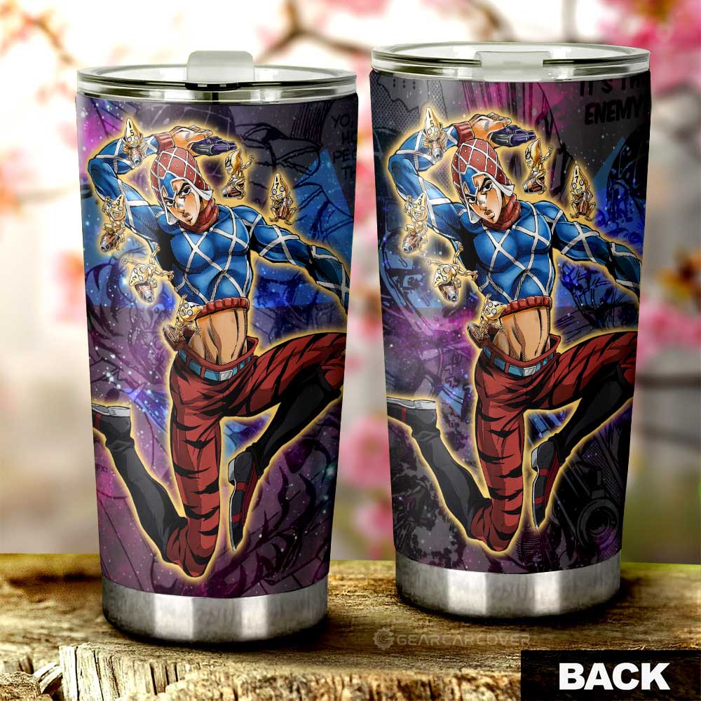 Guido Mista Tumbler Cup Custom JJBA Car Accessories Galaxy Style - Gearcarcover - 3