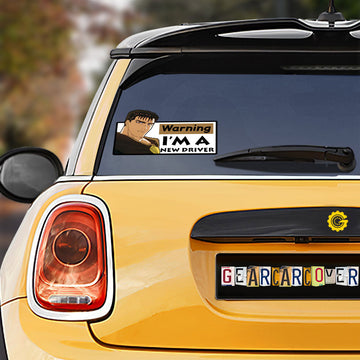 Guts Warning New Driver Car Sticker Custom Car Accessories - Gearcarcover - 1