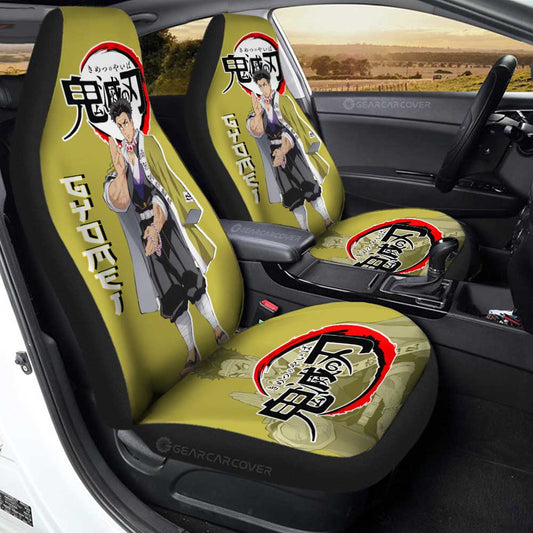 Gyomei Himejima Car Seat Covers Custom Demon Slayer Anime Car Accessories - Gearcarcover - 2