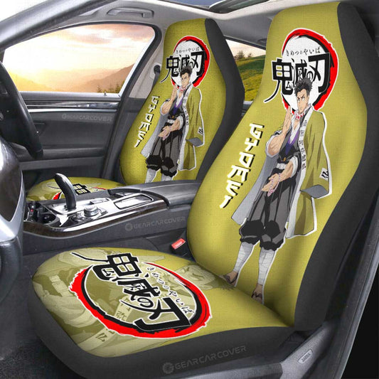 Gyomei Himejima Car Seat Covers Custom Demon Slayer Anime Car Accessories - Gearcarcover - 1
