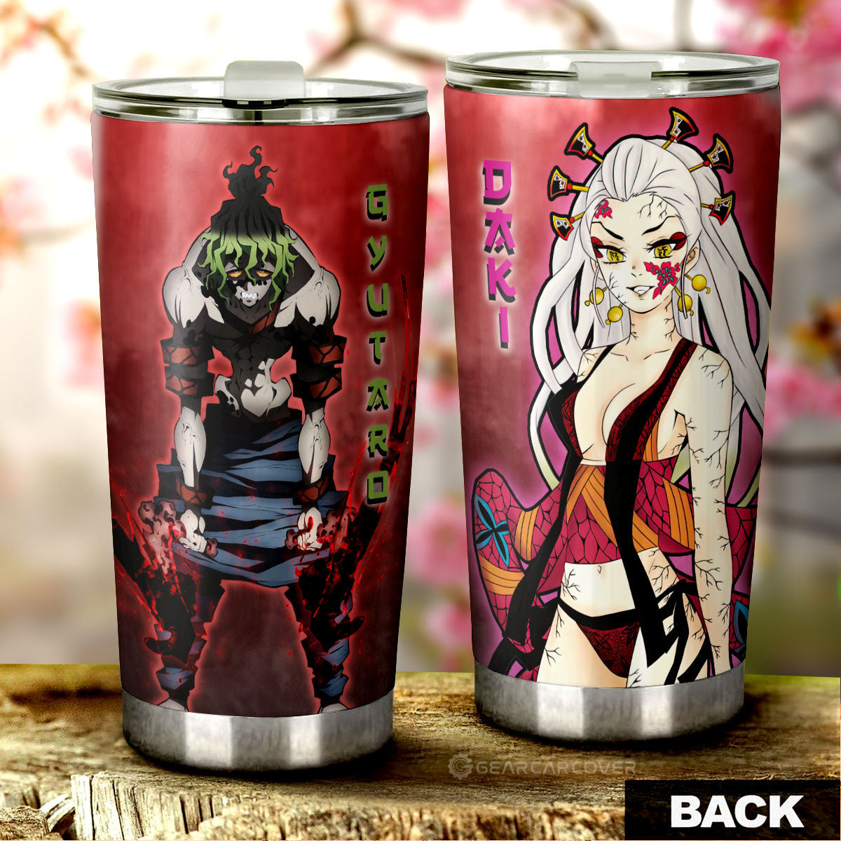 Gyutaro And Daki Tumbler Cup Custom - Gearcarcover - 1