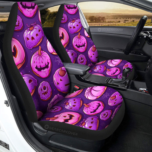 Halloween Donuts Car Seat Covers Custom Girly Pattern Car Accessories - Gearcarcover - 2
