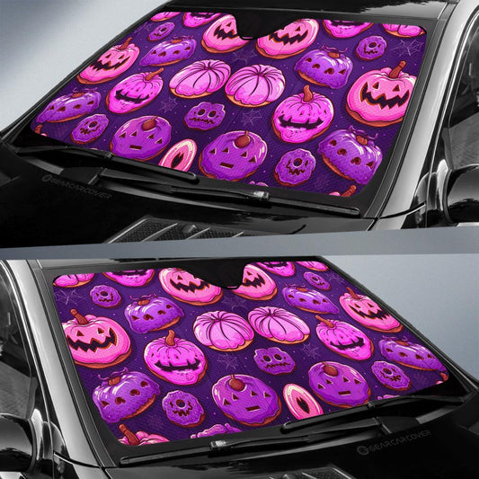 Halloween Donuts Car Sunshade Custom Girly Pattern Car Accessories - Gearcarcover - 2