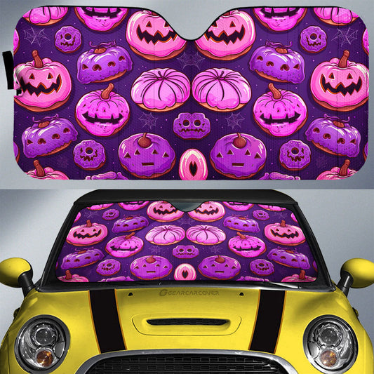 Halloween Donuts Car Sunshade Custom Girly Pattern Car Accessories - Gearcarcover - 1