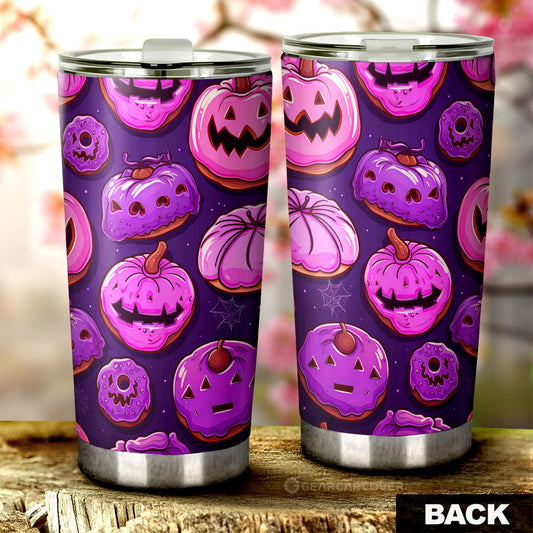 Halloween Donuts Tumbler Cup Custom Girly Pattern Car Accessories - Gearcarcover - 2