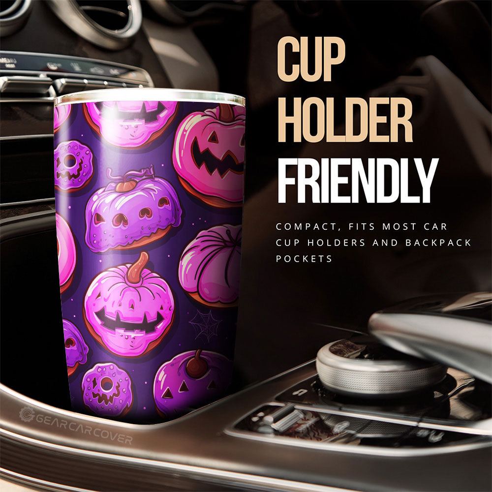 Halloween Donuts Tumbler Cup Custom Girly Pattern Car Accessories - Gearcarcover - 3