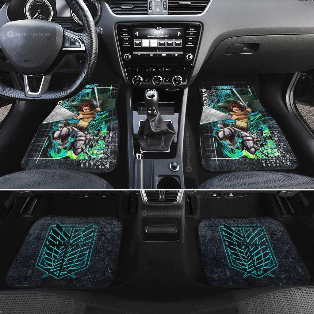 Hange Zoe Car Floor Mats Custom Attack On Titan Car Accessories - Gearcarcover - 2