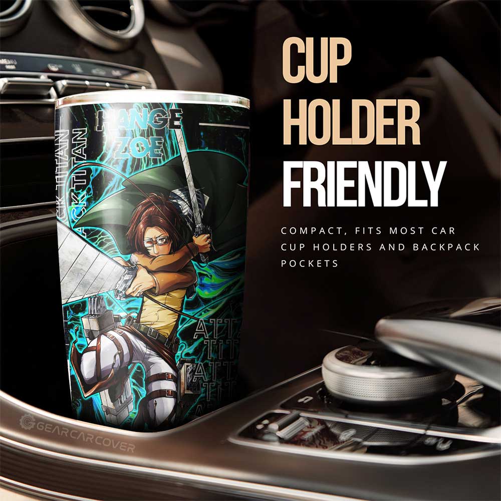 Hange Zoe Tumbler Cup Custom Attack On Titan Car Accessories - Gearcarcover - 3