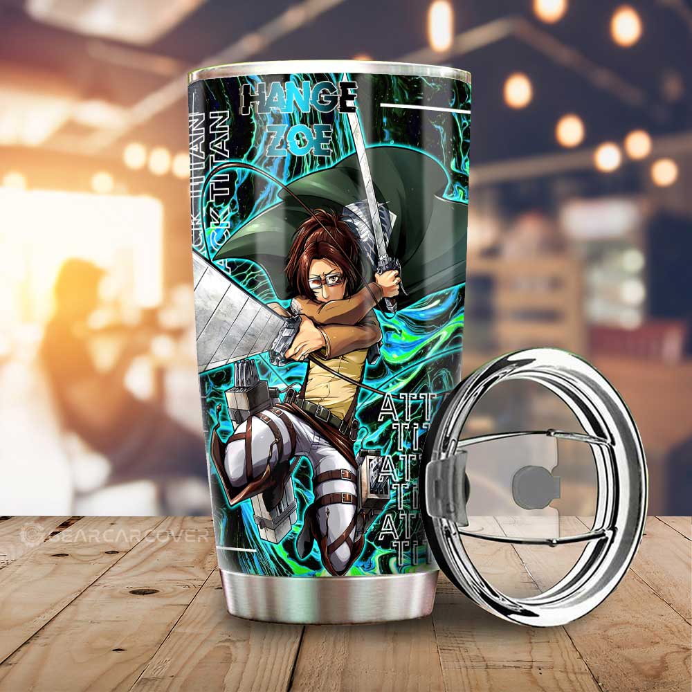 Hange Zoe Tumbler Cup Custom Attack On Titan Car Accessories - Gearcarcover - 1