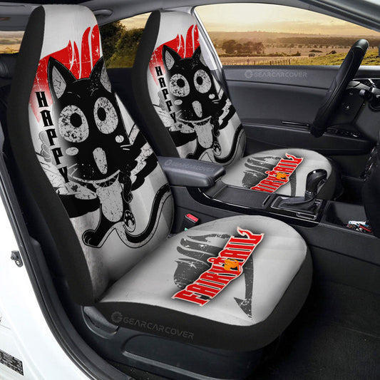 Happy Car Seat Covers Custom Fairy Tail Anime Car Accessories - Gearcarcover - 2