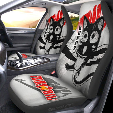 Happy Car Seat Covers Custom Fairy Tail Anime Car Accessories - Gearcarcover - 1