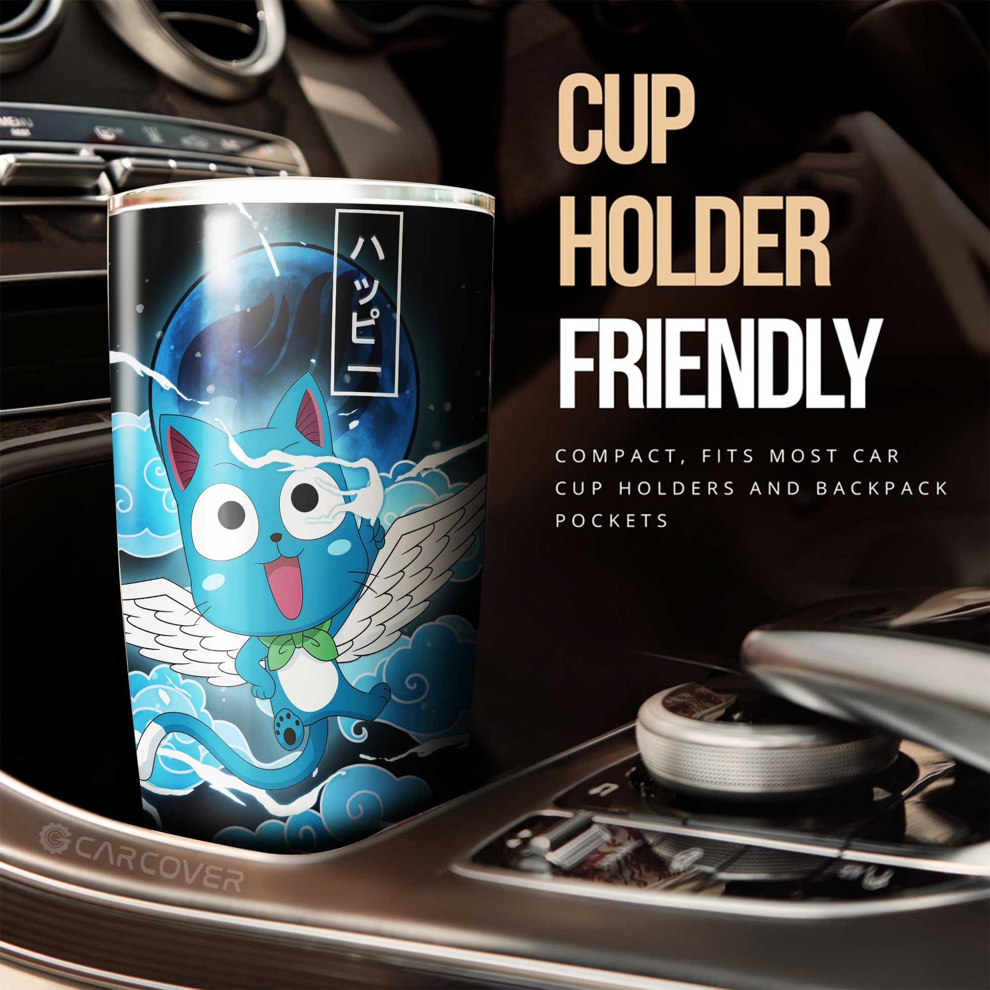 Happy Tumbler Cup Custom Car Accessories - Gearcarcover - 2