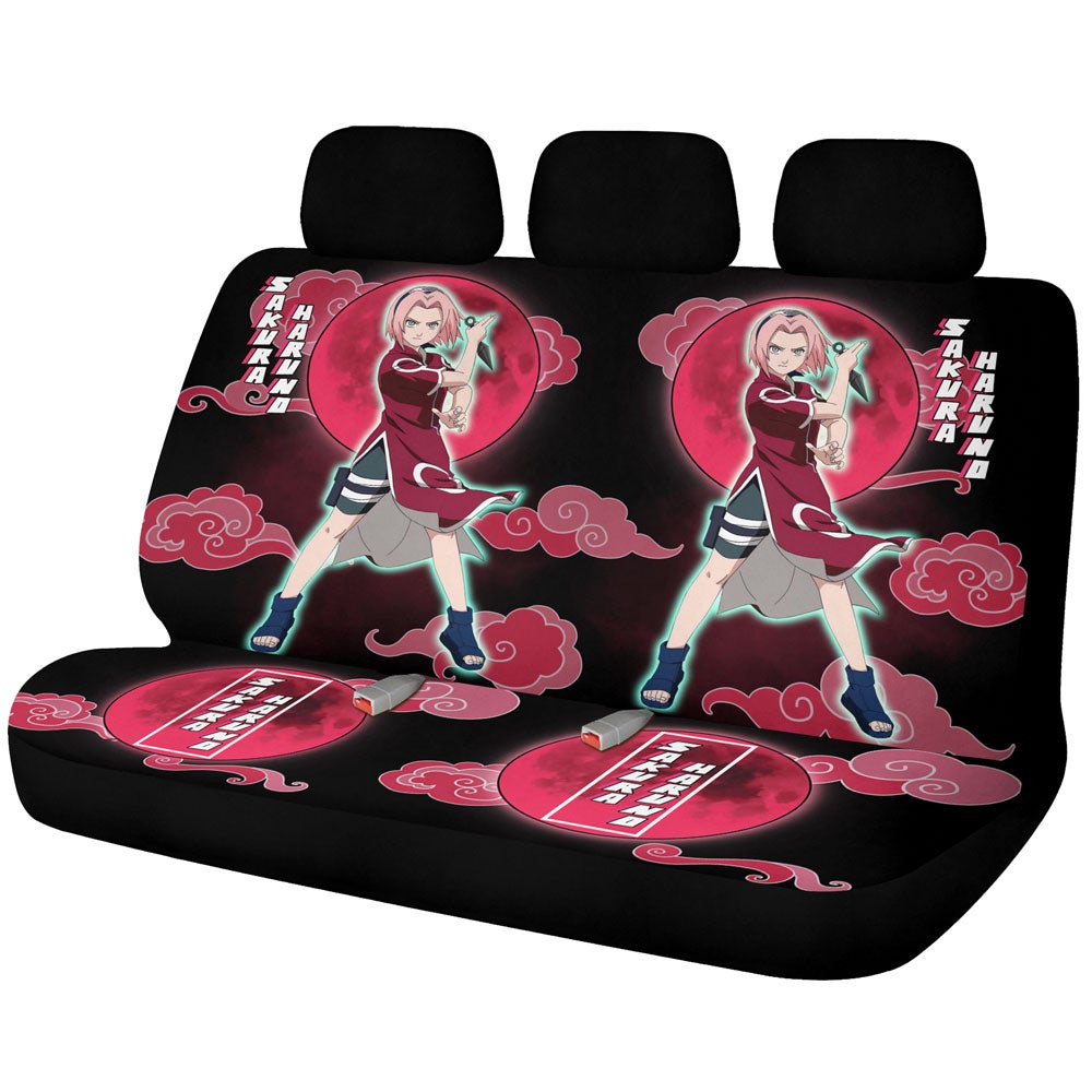 Haruno Sakura Car Back Seat Covers Custom Anime NRTs - Gearcarcover - 1