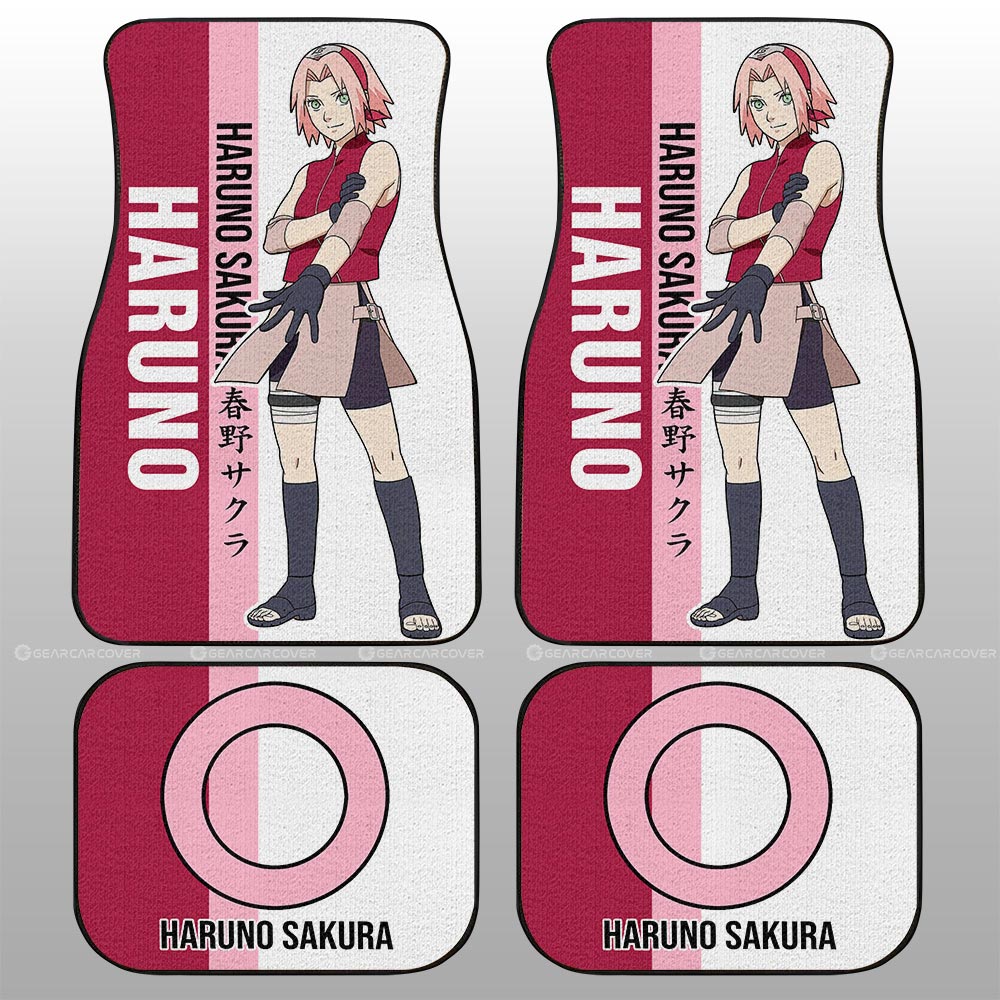 Haruno Sakura Car Floor Mats Custom Anime Car Accessories - Gearcarcover - 2