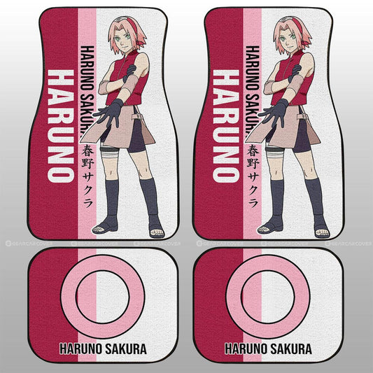 Haruno Sakura Car Floor Mats Custom Anime Car Accessories - Gearcarcover - 2